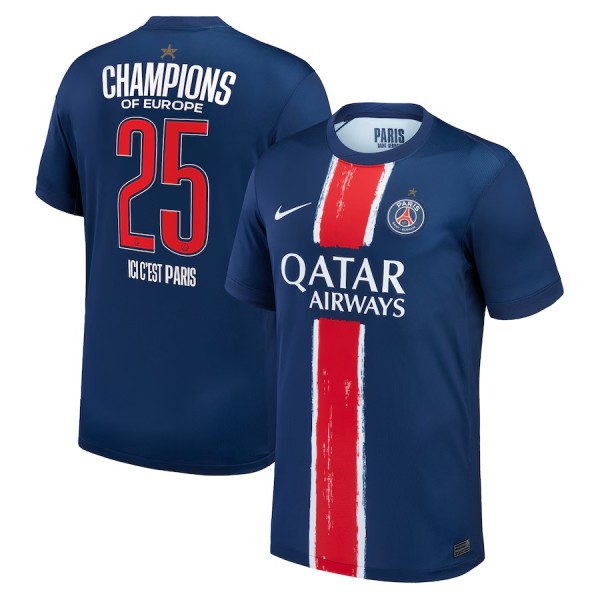 Thai Version PSG 2025 Champions of Europe Jersey