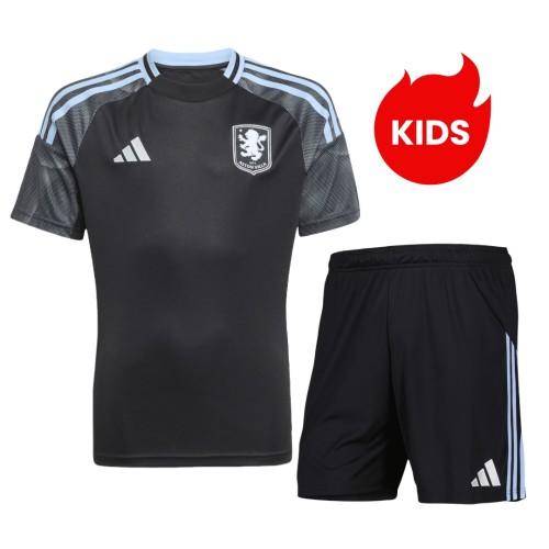 Kids Aston Villa 25/26 Away Jersey and Short Kit
