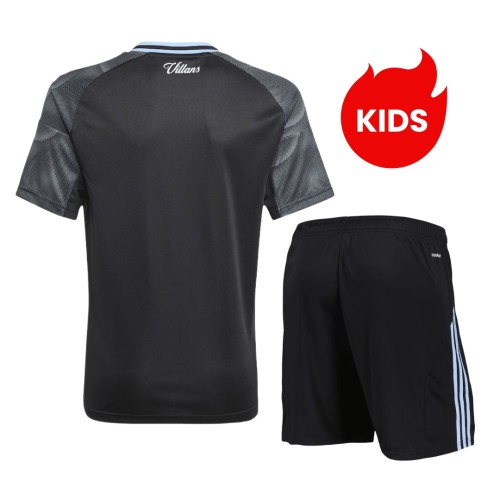 Kids Aston Villa 25/26 Away Jersey and Short Kit