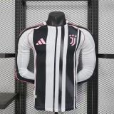Player Version Juventus 25/26 Home Long Sleeve  Authentic Jersey