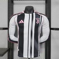 Player Version Juventus 25/26 Home Long Sleeve  Authentic Jersey