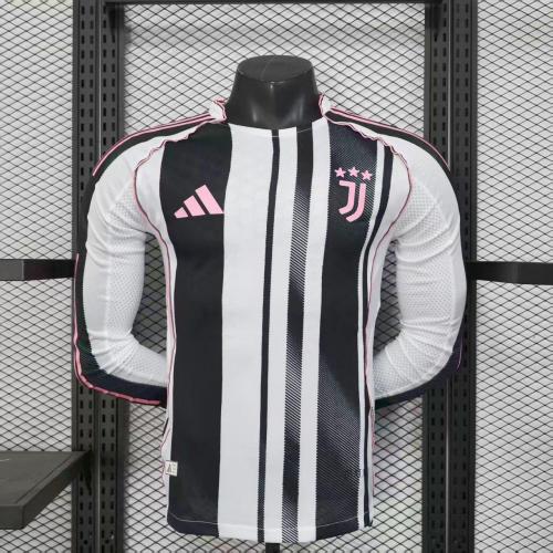 Player Version Juventus 25/26 Home Long Sleeve  Authentic Jersey