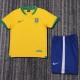 Kids Brazil 2006 World Cup Home Retro Kit