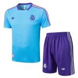 Real Madrid 25/26 Retro Training Shirt and Shorts Set D2551