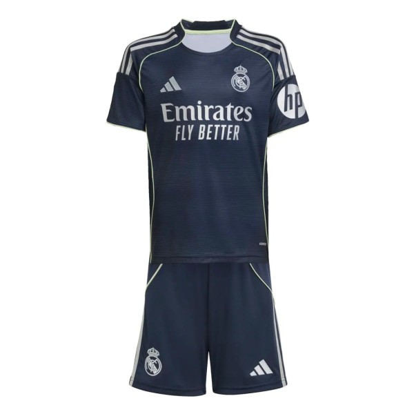 Kids Real Madrid 25/26 Away Jersey and Short Kit