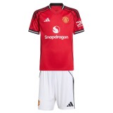Kids MUFC 25/26 Home Jersey and Short Kit