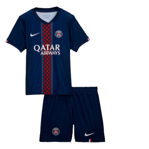 Kids PSG 25/26 Home Jersey and Short Kit