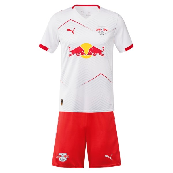 Kids RB Leipzig 25/26 Home Jersey and Short Kit