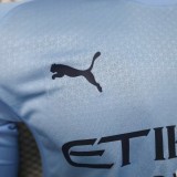 Player Version Manchester City 25/26 Home Long Sleeve Authentic Jersey