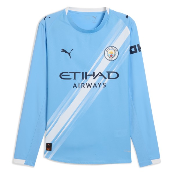 Player Version Manchester City 25/26 Home Long Sleeve Authentic Jersey