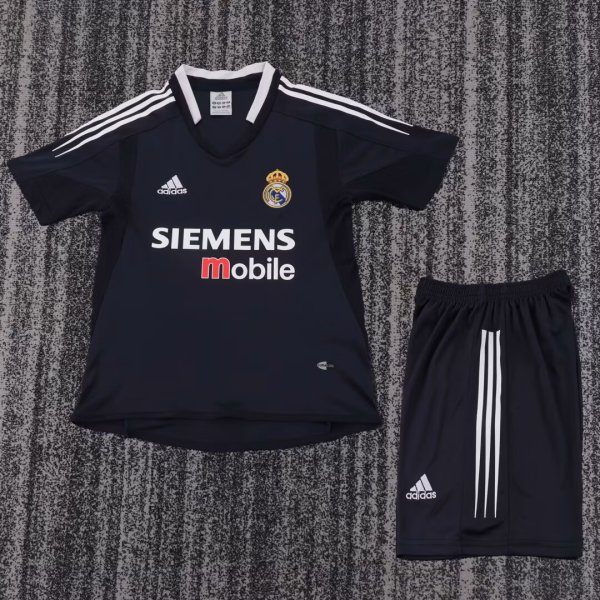Kids Real Madrid 2004/2005 Away Retro Kit