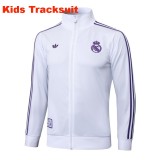Kids Real Madrid 25/26 Retro Training Jacket and Pants Set E2558
