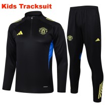 Kids MUFC 25/26 Half-Zip Training Sweatshirt and Pants Set E2554