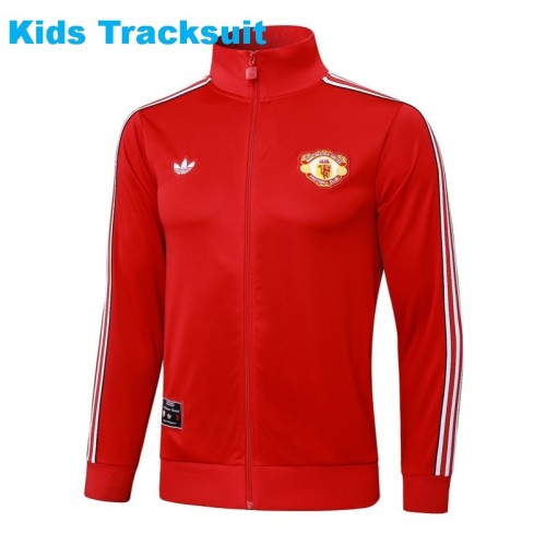Kids MUFC 25/26 Retro Training Jacket and Pants Set E2555
