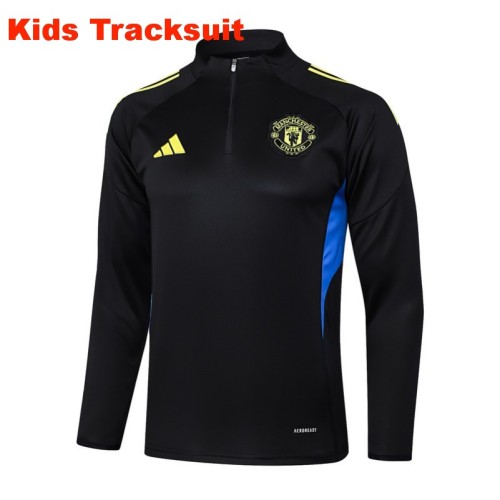 Kids MUFC 25/26 Half-Zip Training Sweatshirt and Pants Set E2554