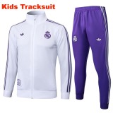 Kids Real Madrid 25/26 Retro Training Jacket and Pants Set E2558