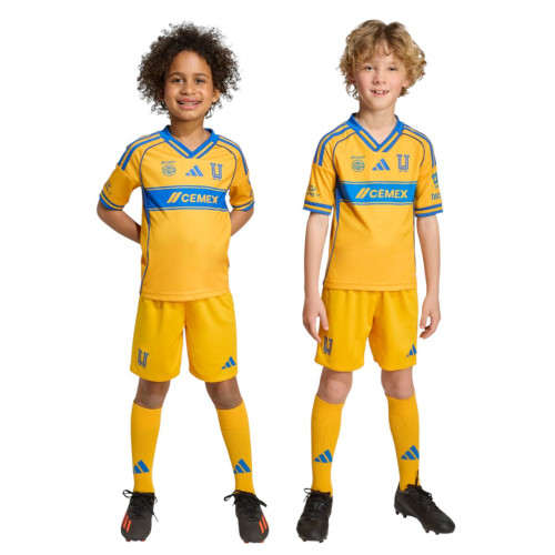 Kids Tigres UANL 25/26 Home Jersey and Short Kit