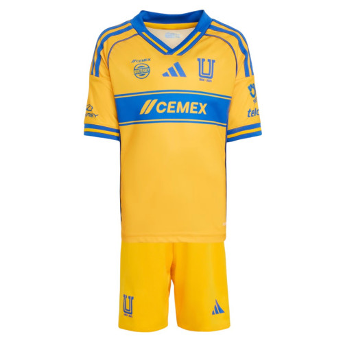 Kids Tigres UANL 25/26 Home Jersey and Short Kit