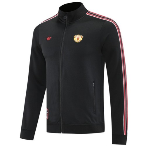 MUFC 25/26 Full-Zip Team Track Jacket Black - 01