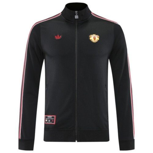MUFC 25/26 Full-Zip Team Track Jacket Black - 01