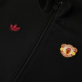 MUFC 25/26 Full-Zip Team Track Jacket Black - 01