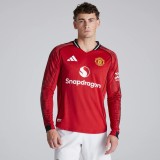 Player Version MUFC 25/26 Home Long Sleeve Authentic Jersey