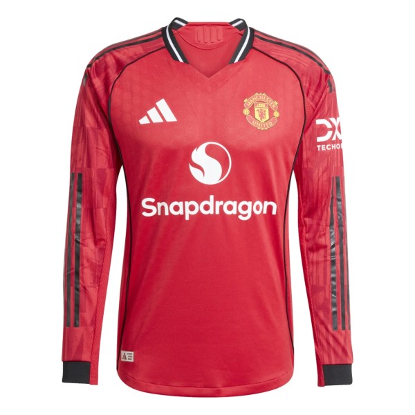 Player Version MUFC 25/26 Home Long Sleeve Authentic Jersey