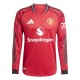 Player Version MUFC 25/26 Home Long Sleeve Authentic Jersey