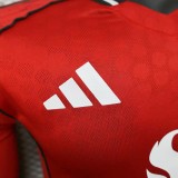 Player Version MUFC 25/26 Home Long Sleeve Authentic Jersey
