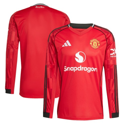 Thai Version MUFC 25/26 Home Long Sleeve Jersey