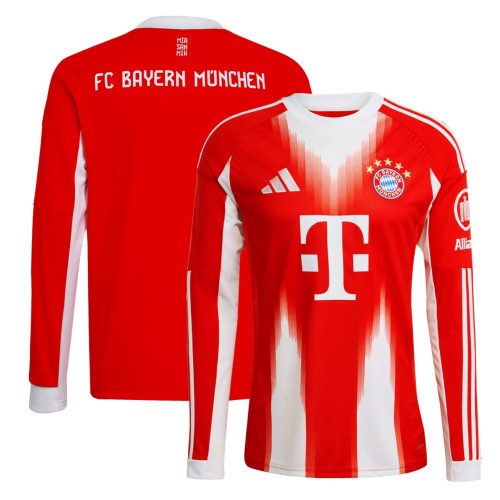 Thai Version Bayern Munich 25/26 Home Long Sleeve Jersey