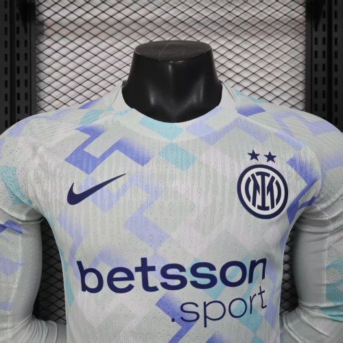 Player Version Inter Milan 25/26 Away Long Sleeve Authentic Jersey