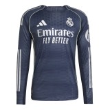 Player Version Real Madrid 25/26 Away Long Sleeve Authentic Jersey