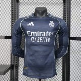 Player Version Real Madrid 25/26 Away Long Sleeve Authentic Jersey