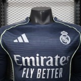 Player Version Real Madrid 25/26 Away Long Sleeve Authentic Jersey