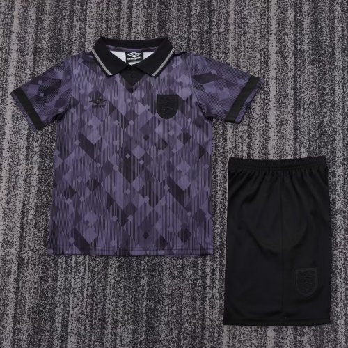 Kids England 1990 Blackout Retro Kit