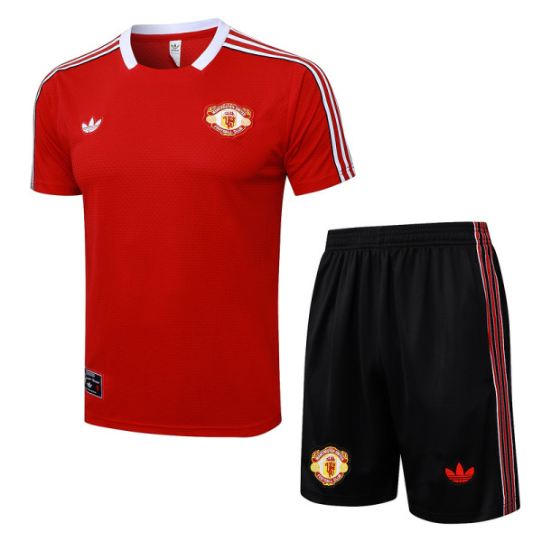 MUFC 25/26 Retro Training Shirt and Shorts Set D2565