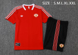 MUFC 25/26 Retro Training Shirt and Shorts Set D2565