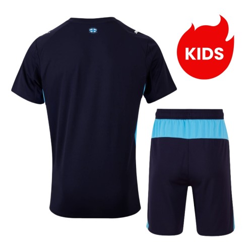Kids Olympique Marseille 25/26 Away Jersey and Short Kit