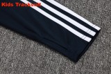 Kids Real Madrid 25/26 Retro Half-Zip Training Sweatshirt and Pants Set E2571