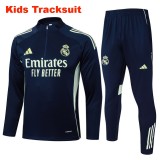 Kids Real Madrid 25/26 Half-Zip Training Sweatshirt and Pants Set E2539