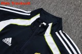 Kids Real Madrid 25/26 Retro Half-Zip Training Sweatshirt and Pants Set E2571