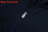 Kids Real Madrid 25/26 Retro Half-Zip Training Sweatshirt and Pants Set E2571