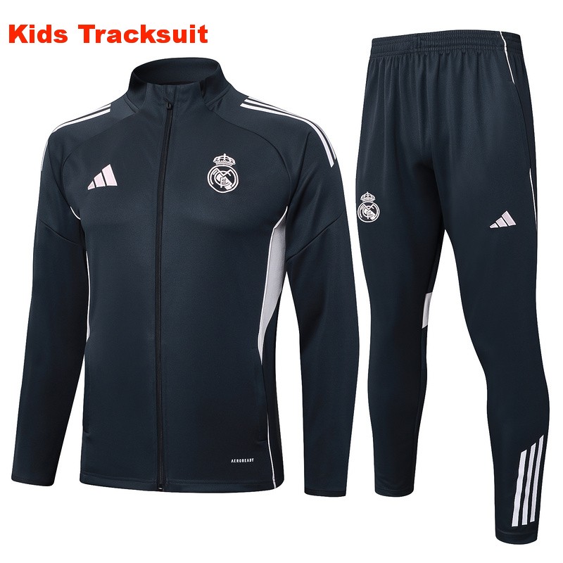 US$ 45.00 - Kids Real Madrid 25/26 Training Jacket and Pants Set