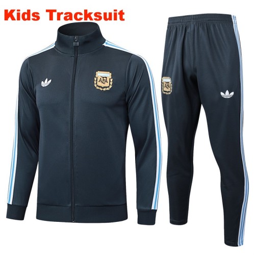 Kids Argentina 25/26 Retro Training Jacket and Pants Set E2562