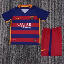 Kids Barcelona 2015/2016 Home Retro Kit