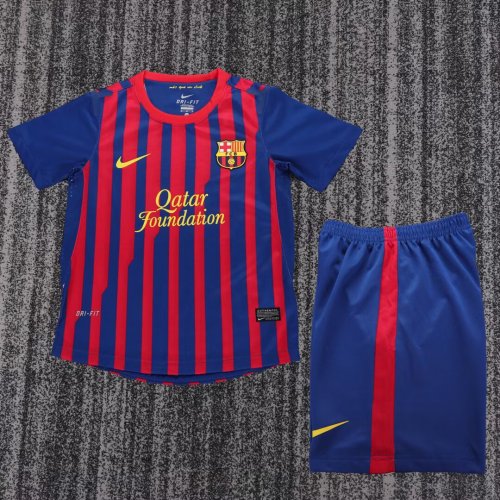 Kids Barcelona 2011/2012 Home Retro Kit
