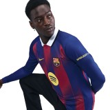 Thai Version Barcelona 25/26 Home Long Sleeve Jersey