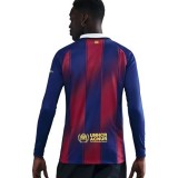 Thai Version Barcelona 25/26 Home Long Sleeve Jersey