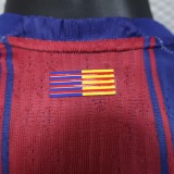 Player Version Barcelona 25/26 Home Long Sleeve Authentic Jersey